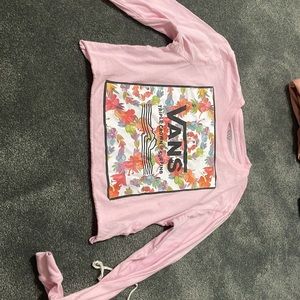 Vans long sleeve crop top